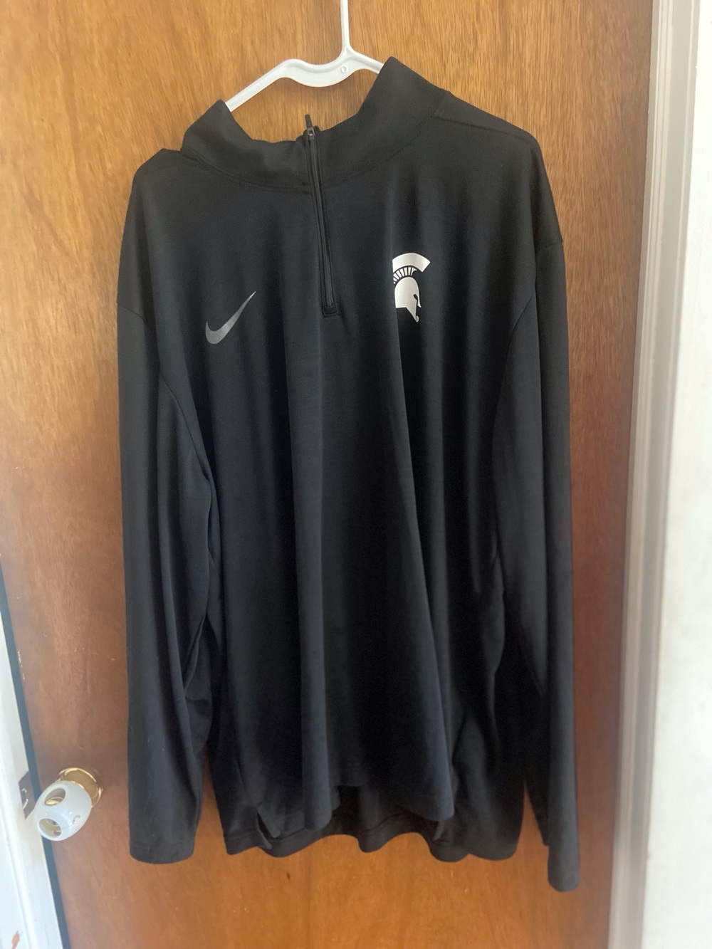 Nike Michigan State Spartans Black Quarter-Zip Performance Shirt Size 3X
